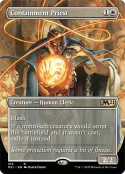 Containment Priest - Extended Art Core Set 2021 NM MTG - Image 1