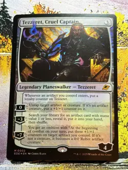 Magic MTG #0002 Tezzeret, Cruel Captain Foil Edge of Eternities Planeswalker - Image 5