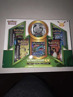 New Sealed Pokemon 20th Anniversary Venusaur EX Red & Blue Collection Box - Image 1