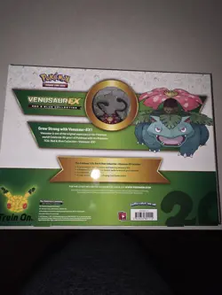 New Sealed Pokemon 20th Anniversary Venusaur EX Red & Blue Collection Box - Image 2