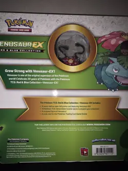 New Sealed Pokemon 20th Anniversary Venusaur EX Red & Blue Collection Box - Image 3