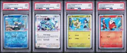 Pokemon Horizons Quaxly Terapagos Sprigatito & Fuecoco Promo PSA 9 Sequential - Image 1