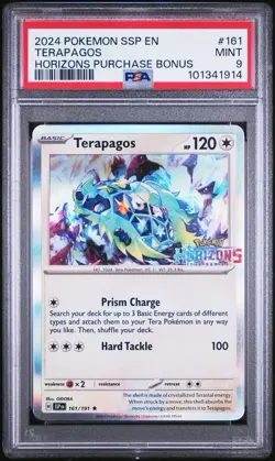 Pokemon Horizons Quaxly Terapagos Sprigatito & Fuecoco Promo PSA 9 Sequential - Image 3