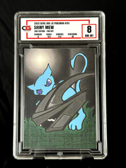 Mew CG 8 Devil Doc JS CGC PSA Pokemon Fanart Non TCG 2024 - Image 1