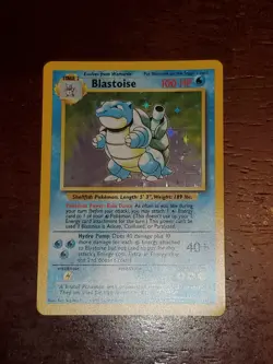Pokemon TCG Blastoise 002/102 Base Set Holo (Excellent/Near Mint) - Image 2