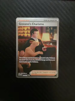 2023 Pokemon English 151 Giovanni's Charisma Special Illus. Rare - NM - Image 1