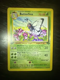 Pokemon Butterfree 33/64 FIRST EDITION jungle non holo near mint vintage TCG - Image 2