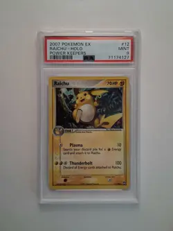 2007 Pokemon Ex Power Keepers Raichu 12/108 Holo Rare PSA 9 - Image 1