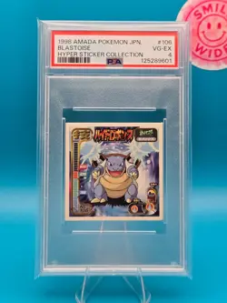PSA 4 - 1998 AMADA POKEMON JAPANESE HYPER STICKER COLLECTION 106 BLASTOISE - Image 1