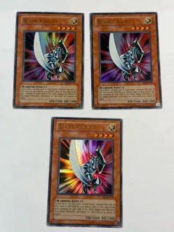 3x Blade Knight DB2-EN034 Ultra Rare Yugioh - Image 1