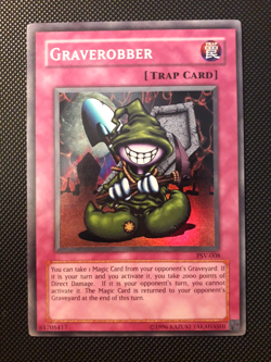 Yu-Gi-Oh! Graverobber, PSV-008, Super Rare, 2. Edtion, Englisch, Very Good - Image 1