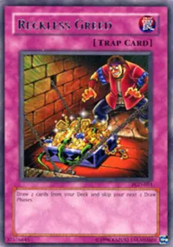 Yugioh! LP Reckless Greed - PGD-051 - Rare - 1st Edition Lightly Played, English - Image 1