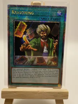Yugioh Reasoning RA01-EN052 Quarter Century Secret Rare 1st Ed NM - Image 1