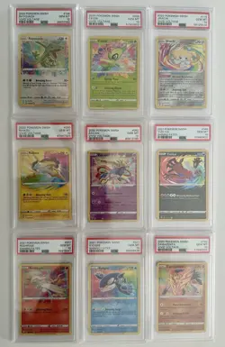 Pokemon PSA 10 Complete Set of 9 Amazing Rare Vivid Voltage/Shining Fates Cards - Image 1