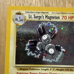 Pokemon TCG Cards Lt. Surge's Magneton 8/132 Gym Heroes Holo LP - Image 3
