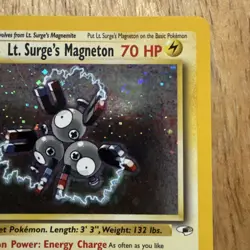 Pokemon TCG Cards Lt. Surge's Magneton 8/132 Gym Heroes Holo LP - Image 4