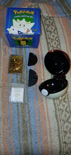Pokemon Vintage Burger King Gold Plated Card With Box All Shown Included - Image 1