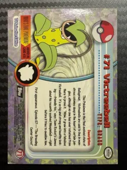 Victreebel Black Logo Topps Pokemon Card NM - Image 2