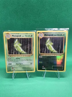 Metapod Pokemon TCG Evolutions Normal And Reverse Card Metapod 4/108 2 X Lot - Image 1
