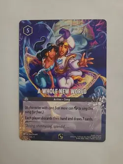 Disney Lorcana A Whole New World Promo Card UNPLAYED - Image 1