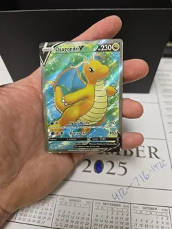 Pokemon Card TCG - Dragonite V 076/078 Full Art Ultra Rare Pokemon GO Near Mint - Image 1