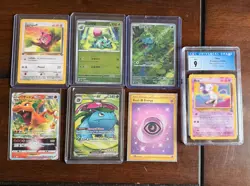Pokemon card lot- Graded Mew, Charizard, Venusaur, bulbasaur, 1st ed Jigglypuff - Image 1