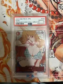 Nami One Piece 2023 Foil Premium Card Collection Girls ED Japanese #016 PSA 10 - Image 2
