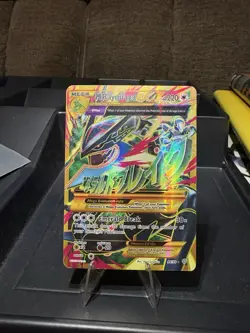 Pokemon TCG Mega-Rayquaza-EX Ancient Origins Holo Card 98/98 Full Art Ultra Rare - Image 1