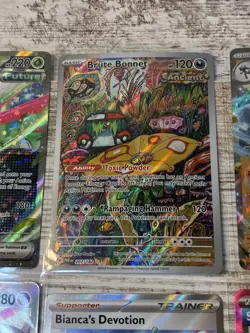 Lot Of 9x Pokemon Cards Near Mint Pack Fresh Secret Box 163 Brute Bonnet 207 Etc - Image 3