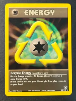 Recycle Energy 105/111 Neo Genesis Rare - WOTC - Pokemon Card Near Mint - Image 1
