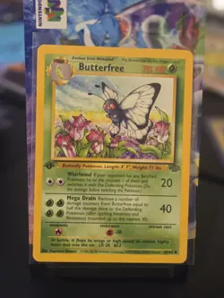 BUTTERFREE 1st Edition 33/64 Jungle Set 1999 Vintage Pokemon Card! ?? (LP+-NM) - Image 1