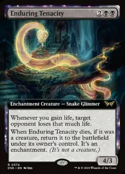 [1x] Enduring Tenacity - Extended Art Near Mint, English Duskmourn: House of Hor - Image 1