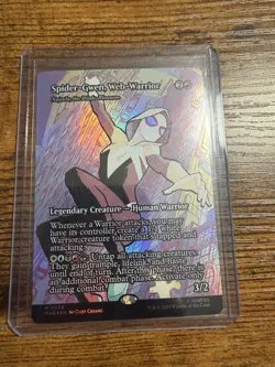 MTG Magic The Gathering Spider-Man Spider-Gwen Borderless Eternal FOIL Mythic - Image 1