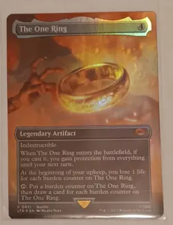 The One Ring - Mythic Rare Borderless Foil - Magic the Lord of the Rings #451 - Image 1