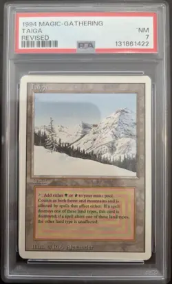 Magic: The Gathering Badlands Revised 1994 NM PSA 7 - Image 1