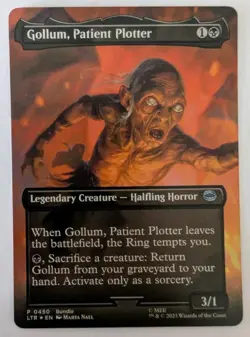 Gollum, Patient Plotter (Borderless) (LOTR) Promo Foil - MTG - Image 1