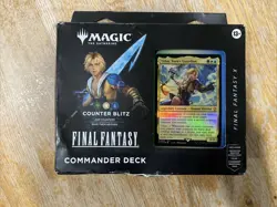 MTG Magic the Gathering Final Fantasy x Commander Deck Counter Blitz Tidus - Image 1
