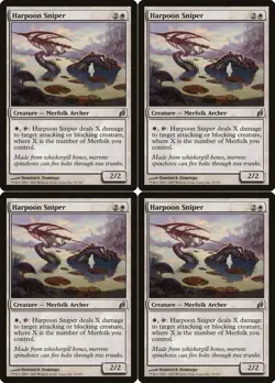 Harpoon Sniper X4 Lorwyn Playset MTG Magic the Gathering Excellent 2Fire Games - Image 1