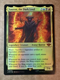 Sauron The Dark Lord Foil The Lord Of The Rings Magic The Gathering - Image 1