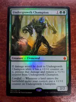 1x FOIL Undergrowth Champion (BFZ) MTG NM - Image 1
