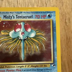 Misty’s Tentacruel - 10/132 - Gym Heroes - Holo Rare - Pokemon - Damaged - Image 4