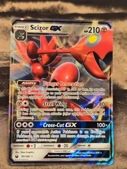 Scizor GX 90/168 Full Art Ultra Rare SM Celestial Storm Pokemon TCG - Image 1