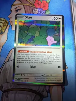 Pokemon Ditto 132/165 Scarlet & Violet 151 Holo NM - Image 1