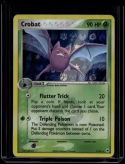 Pokemon TCG Crobat 3/101 Hidden Legends Holo Rare LP - Image 1