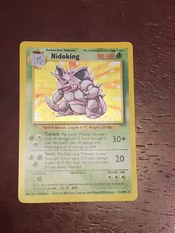 Pokemon TCG Nidoking Base Set 11/102 Holo Base Set (Excellent/Lightly Played) - Image 1