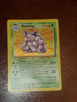Pokemon TCG Nidoking Base Set 11/102 Holo Base Set (Excellent/Lightly Played) - Image 2
