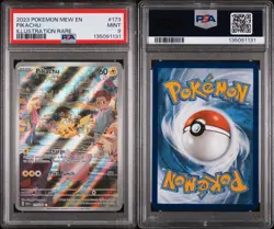 PSA 9 MINT 2023 Pokemon TCG Pikachu 173/165 Scarlet & Violet 151 English - Image 1