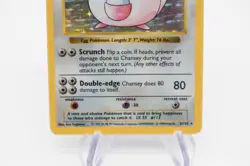 1999 Pokemon WOTC Chansey 3/102 Base Set (Shadowless) Holo MP - Image 3