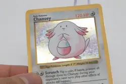 1999 Pokemon WOTC Chansey 3/102 Base Set (Shadowless) Holo MP - Image 4