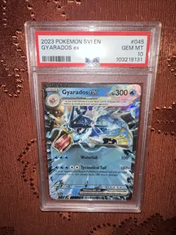 Pokemon Gyarados EX 2023 SVI en Scarlet & Violet #045 Double Rare PSA 10 Gem MT - Image 1